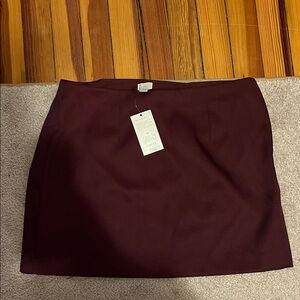 Elegant Burgundy Women's Skirt
